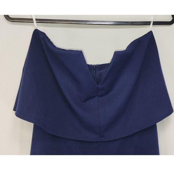 NWT Lulus Power of Love Navy Blue Strapless Jumpsuit Size M - Picture 5 of 9